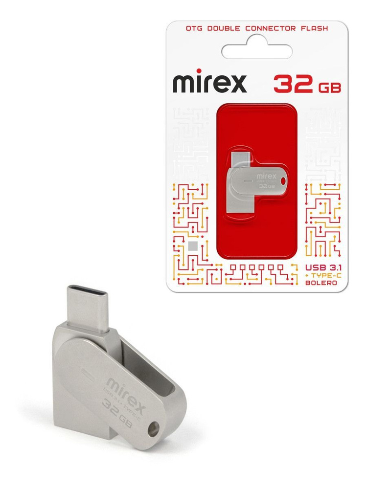 USB + Type-C флеш-накопитель 3.1 Mirex BOLERO 32 ГБ #1