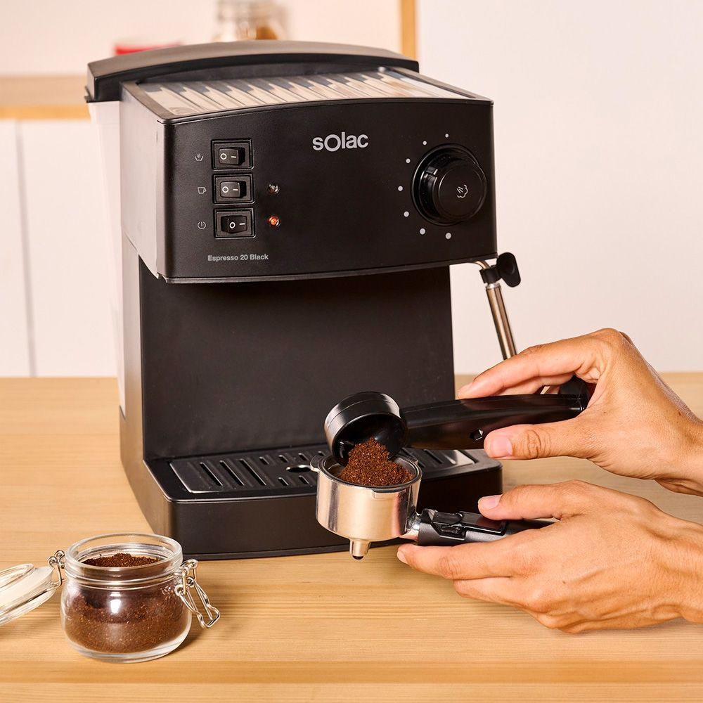 Solac Автоматическая кофемашина Espresso 20 Bar, черный матовый, черный  #1