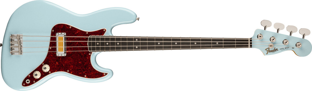 Fender Бас-гитара Gold Foil Jazz Bass Ebony Fingerboard, Sonic Blue 4-струнная, корпус Ольха 4/4  #1