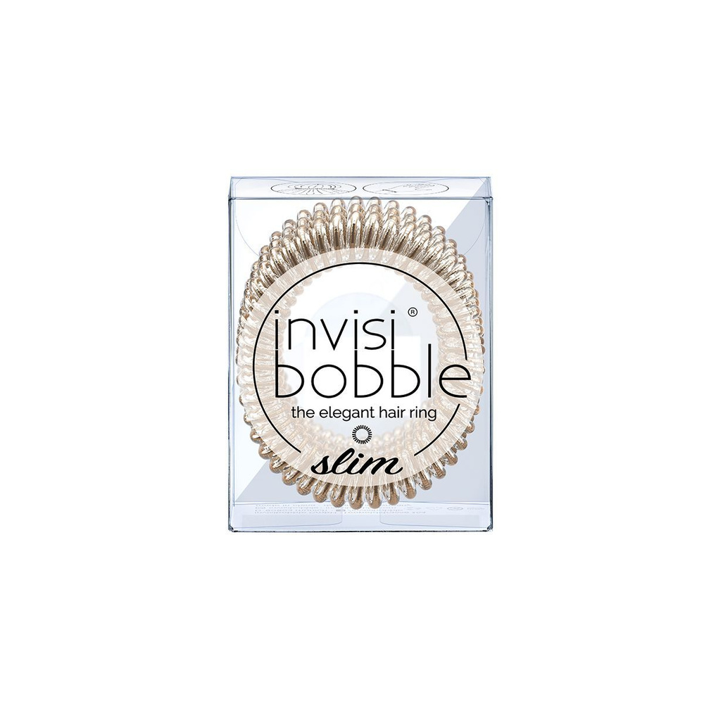 Резинка-браслет для волос invisibobble SLIM Bronze Me Pretty 3 штуки #1