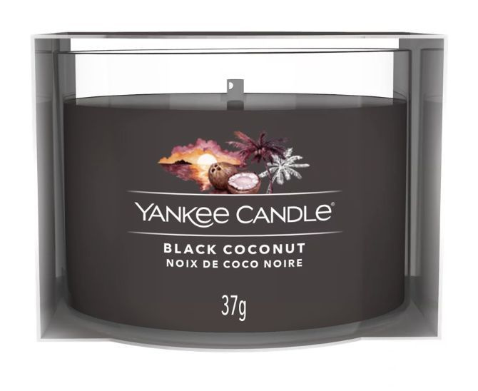 Yankee Candle Свеча ароматическая "Черный кокос", 4 см х 5 см, 1 шт  #1