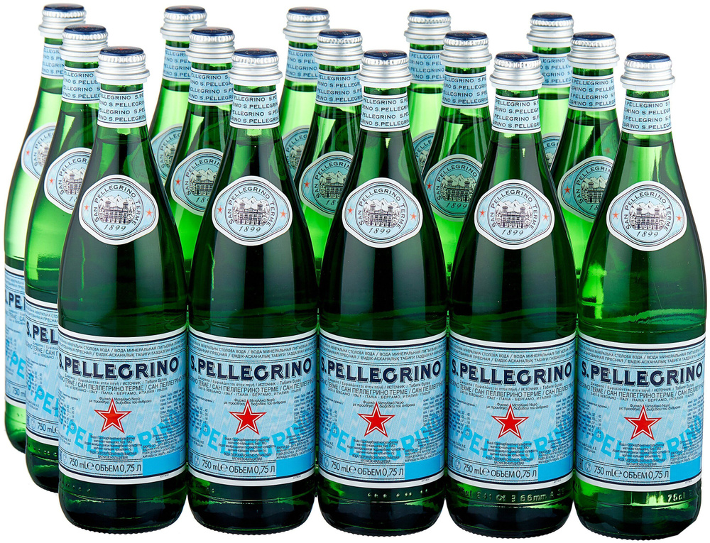 S.Pellegrino Вода Минеральная Газированная 750мл. 15шт #1