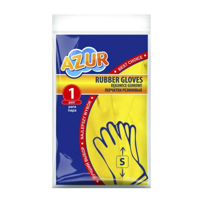 Azur Перчатки хозяйственные, размер S, 1 пара #1