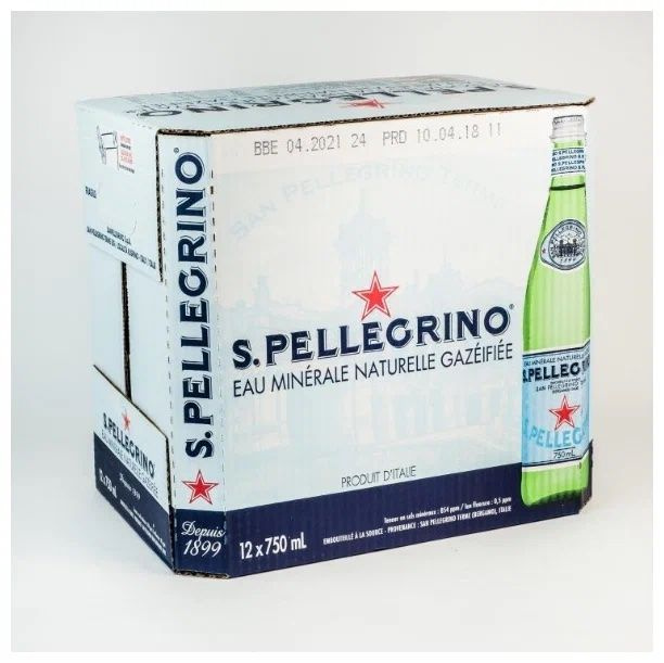 S.Pellegrino Вода Минеральная Газированная 750мл. 12шт #1