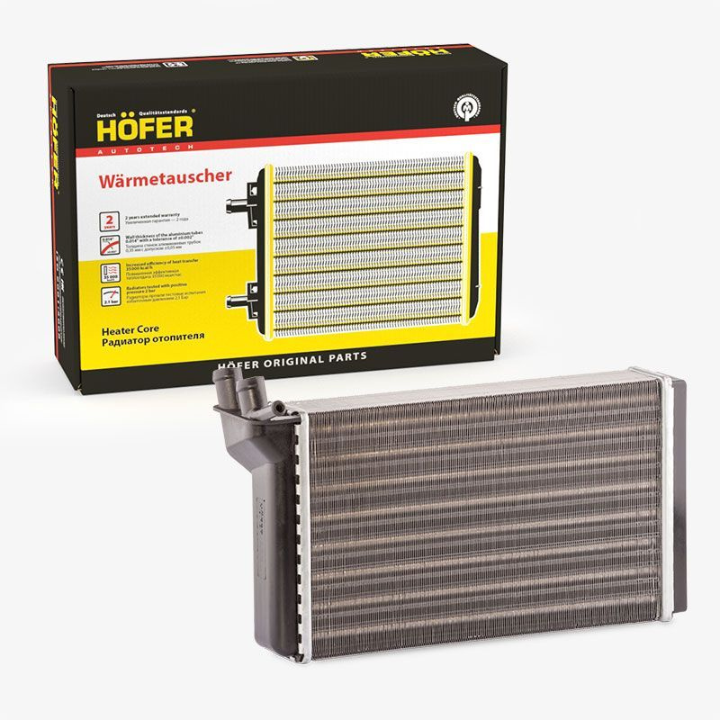 Радиатор отопителя Hofer ВАЗ-2110-12 (до 2003г) алюминиевый #1
