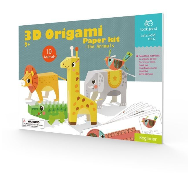 Набор для творчества / Удивительные 3D оригами "Животные"  #1