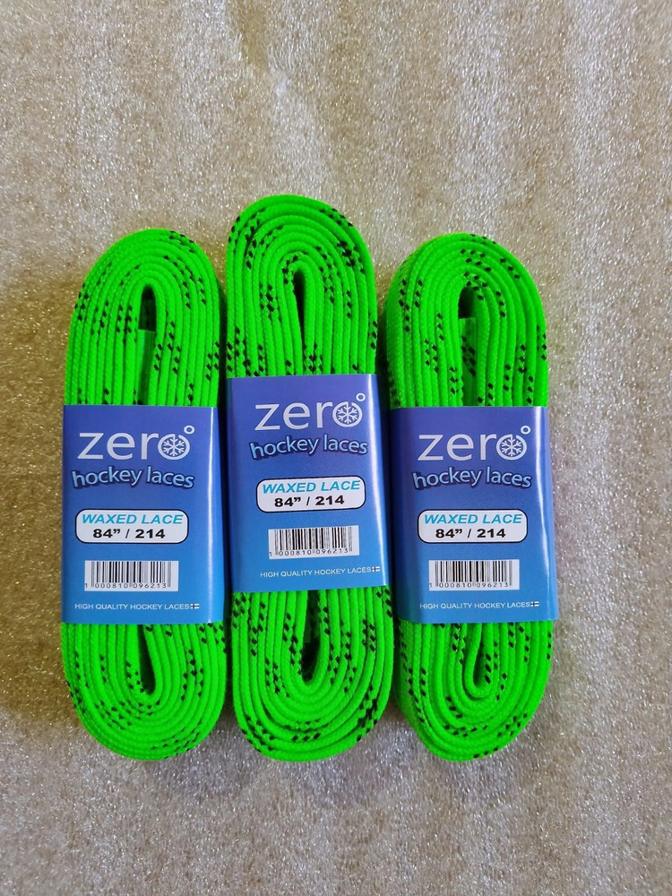 Комплект шнурков Zero Lime 96"-244 см Laces (3 пары) #1