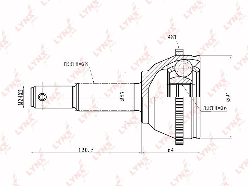 ШРУС наружный для FORD / CO5905A #1