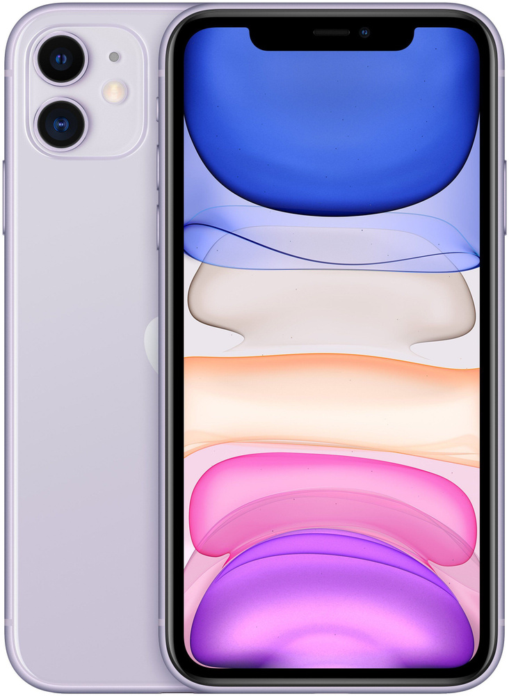 Apple Смартфон 11 4/64 ГБ, фиолетовый, Восстановленный #1