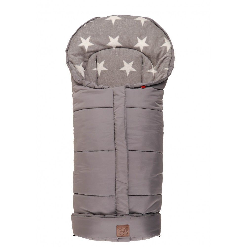 Конверт для новорожденных на молнии Kaiser Jooy Microfleece, Star Print Light Grey 65718423  #1