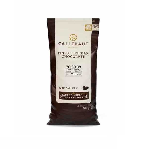 Горький (темный) шоколад Callebaut 70,5% какао, каллеты, 10 кг (70-30-38NV-595)  #1
