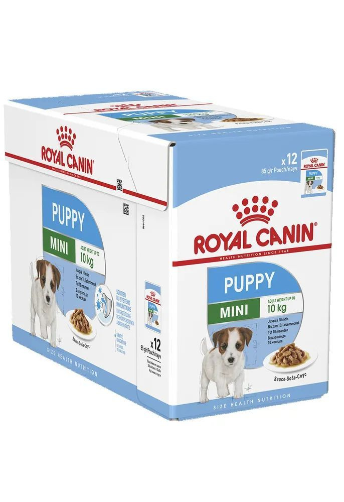 Влажный корм для щенков мелких пород Royal Canin Mini Puppy кусочки в соусе, 12 штук х 85 г  #1