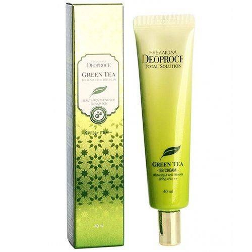 Крем ББ с экстрактом зеленого чая Deoproce Premium Greentea Total Solution BB Cream SPF50+ PA+++  #1