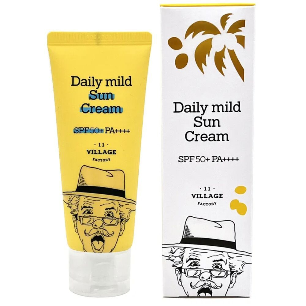 VILLAGE 11 FACTORY Солнцезащитный крем для ежедневного применения Daily mild Sun Cream SPF50 PA, 50 мл. #1