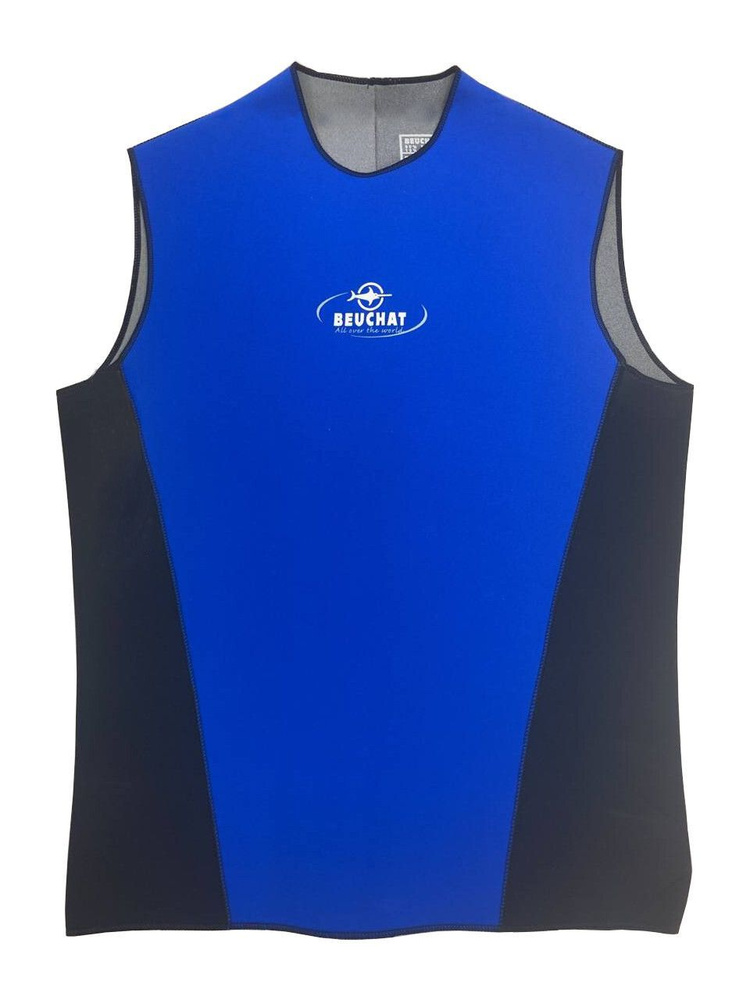 Майка неопреновая Beuchat Vest Titanium с титановым напылением 3 мм синяя  #1