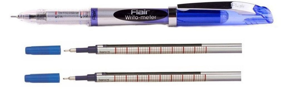 Flair Ручка Шариковая, толщина линии: 0.5 мм, цвет: Синий, 1 шт.  #1