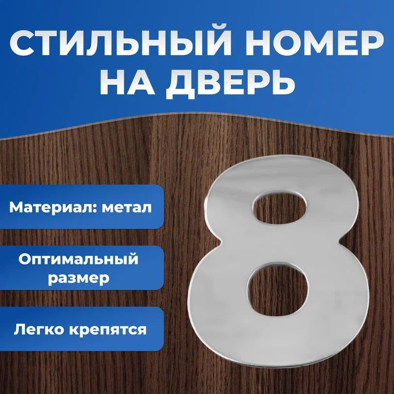 Цифра на дверь / Номер квартиры на дверь #1