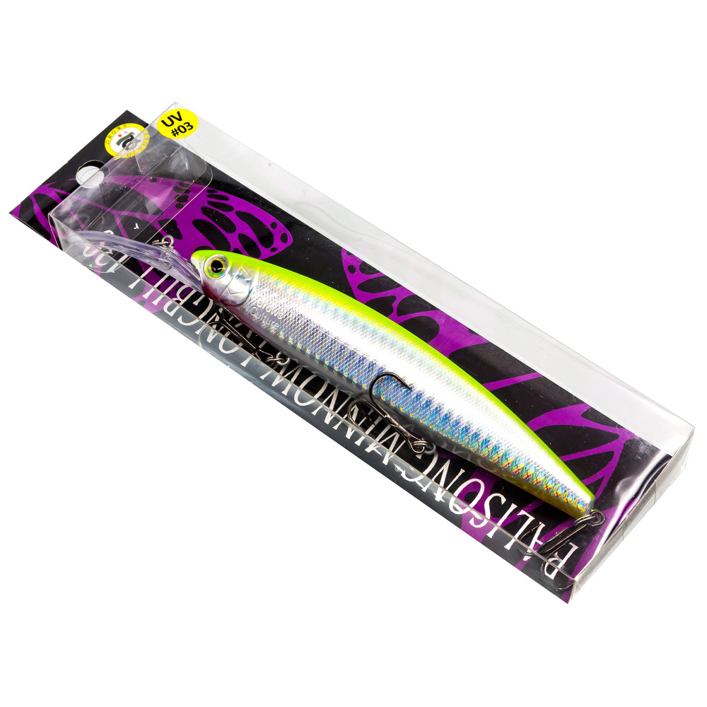 Воблер для рыбалки Grows Culture BALISONG MINNOW LONGBILL 130SF UV#03, 130 мм, 26.5 гр, медленно всплывающий, #1