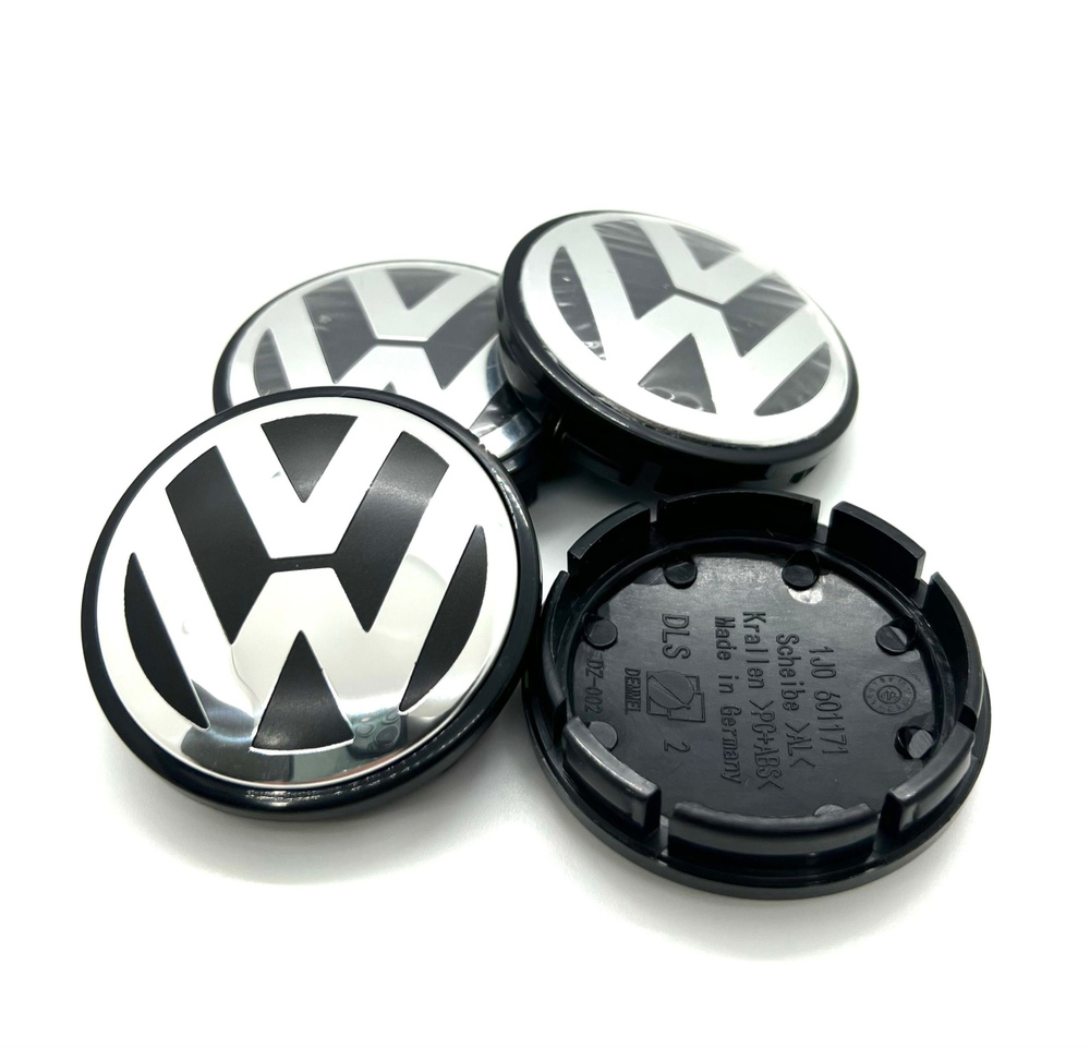 Колпачки заглушки на литые диски Volkswagen 56/53 ( 1J0601171 ) 4 шт. #1