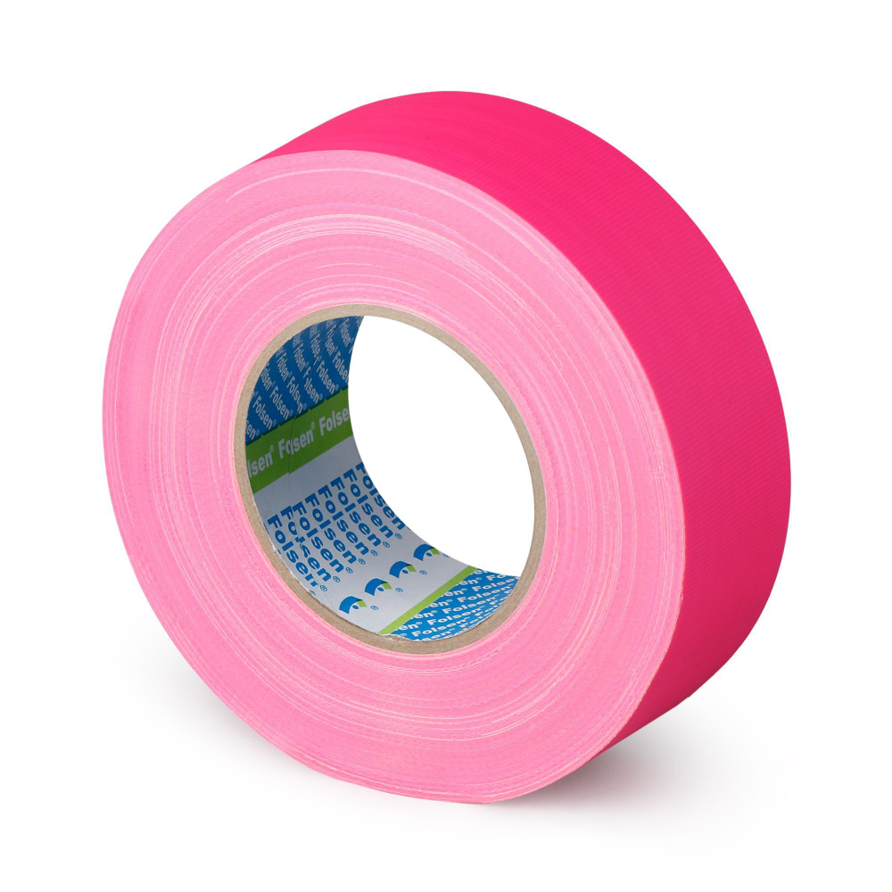 Розовый gaffer tape флуоресцентный Folsen Premium FL 48мм х 50м. #1