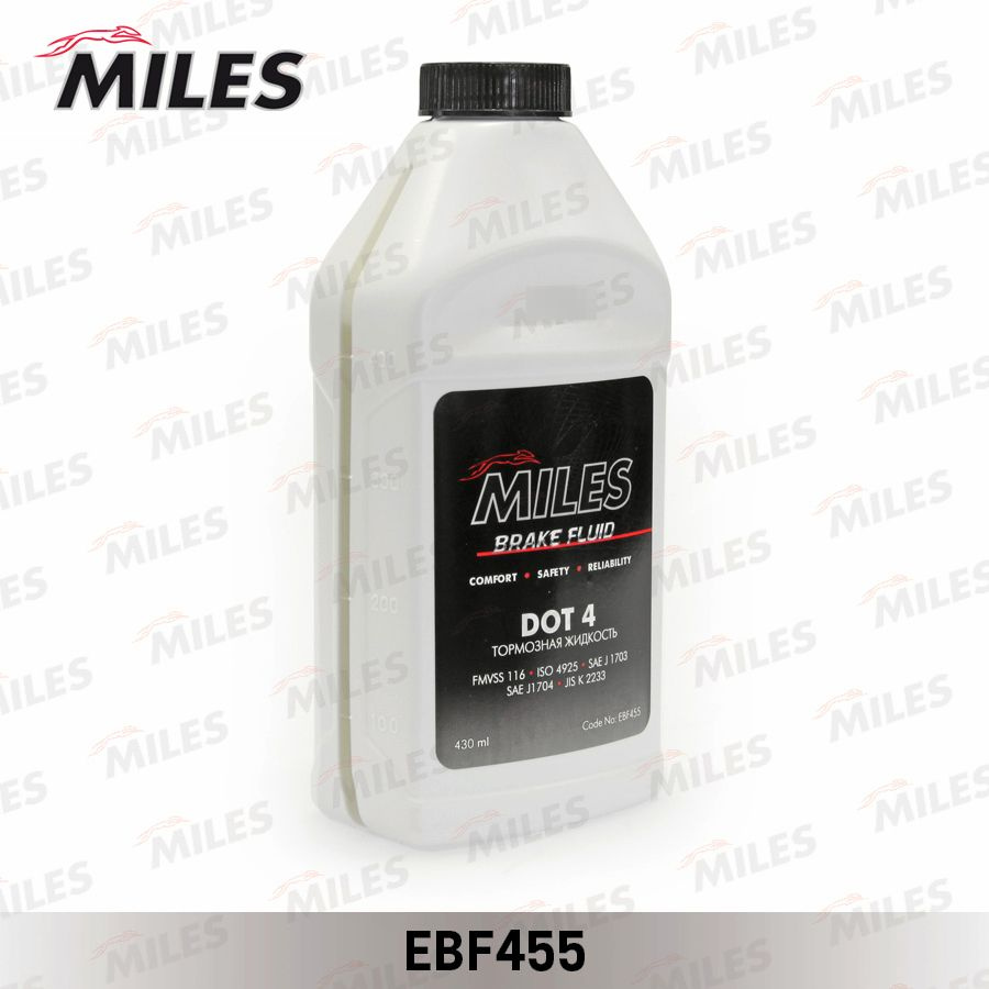 Тормозная жидкость MILES EBF455 DOT 4 0.430л Brake Fluid #1