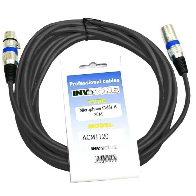 Invotone Аудиокабель XLR/XLR, 20 м, черный #1