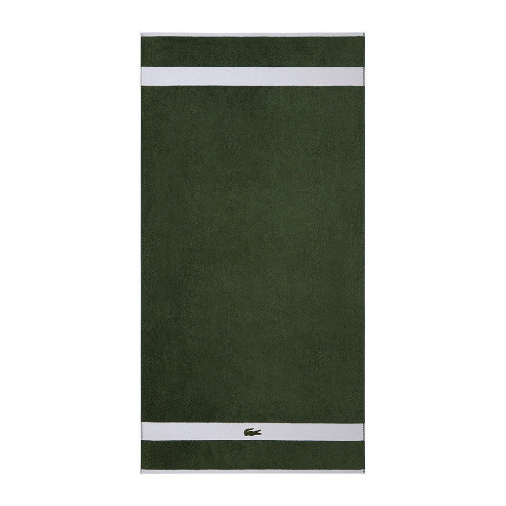 Полотенце 90x150 см Lacoste Casual Vert махровое, хлопковое, банное. Франция  #1