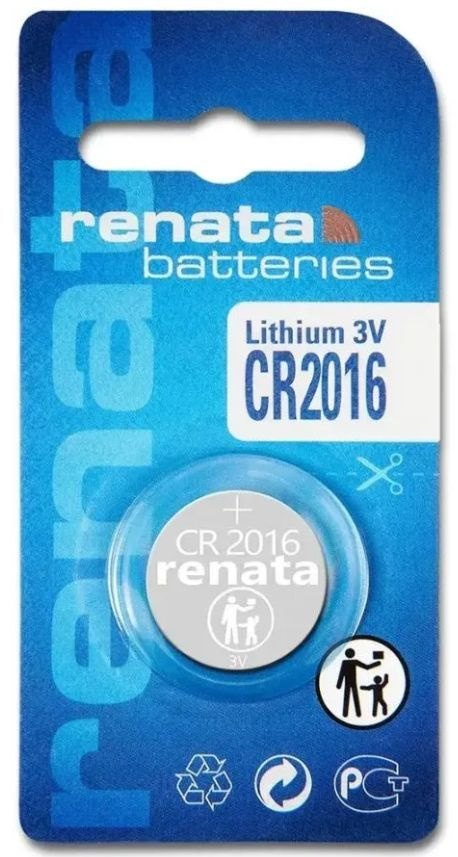 Батарейка Renata CR2016 BL1 Lithium 3V #1