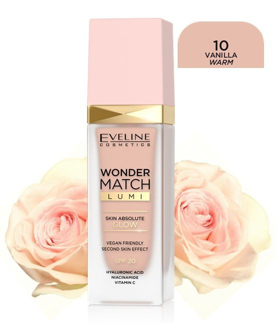 Eveline Cosmetics ТОНАЛЬНАЯ ОСНОВА Эксклюзивная WONDER MATCH LUMI, тон 10 VANILLA, 30 мл  #1