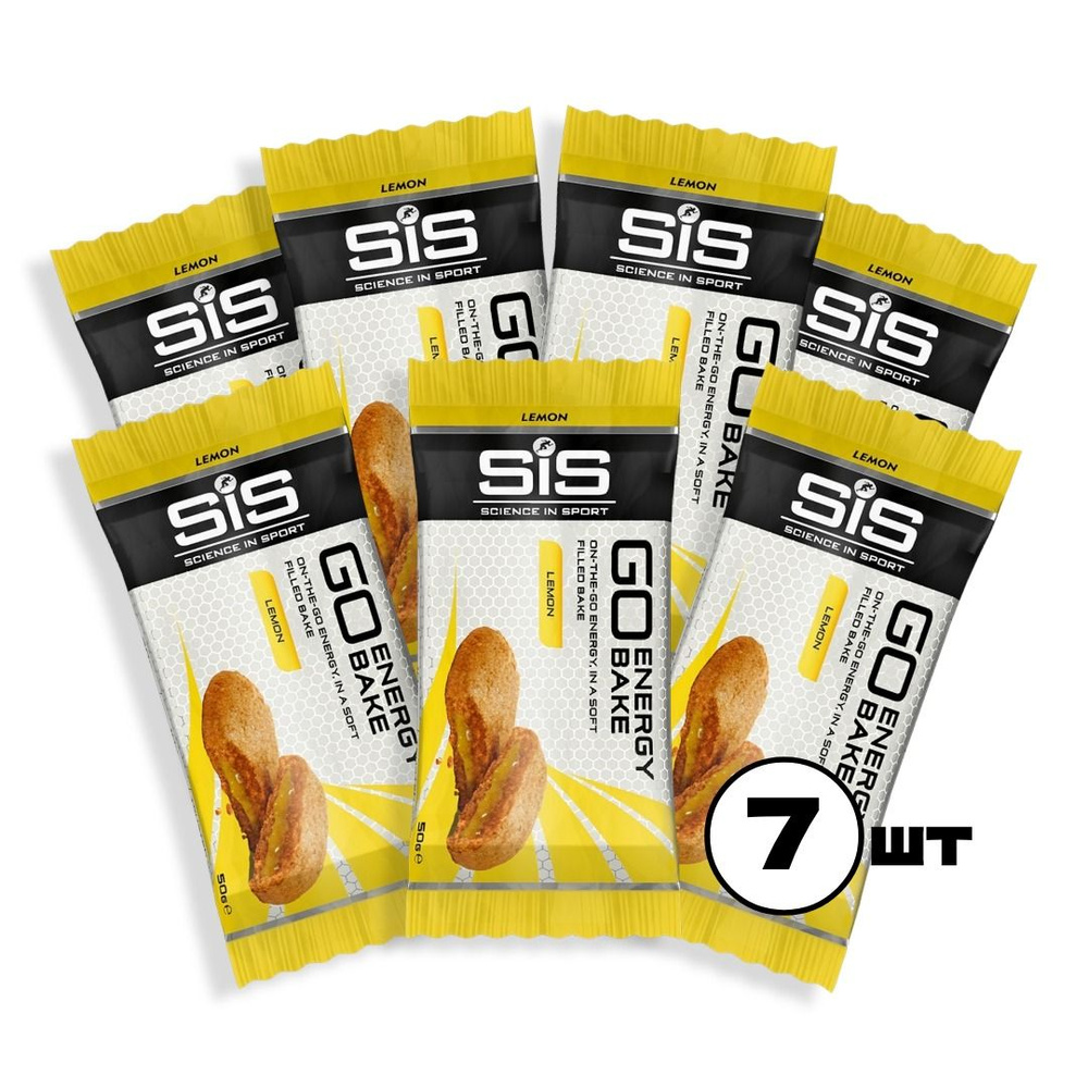 Энергетические батончики SCIENCE IN SPORT (SiS) GO Energy Bake 7 x 50 г, Лимон  #1