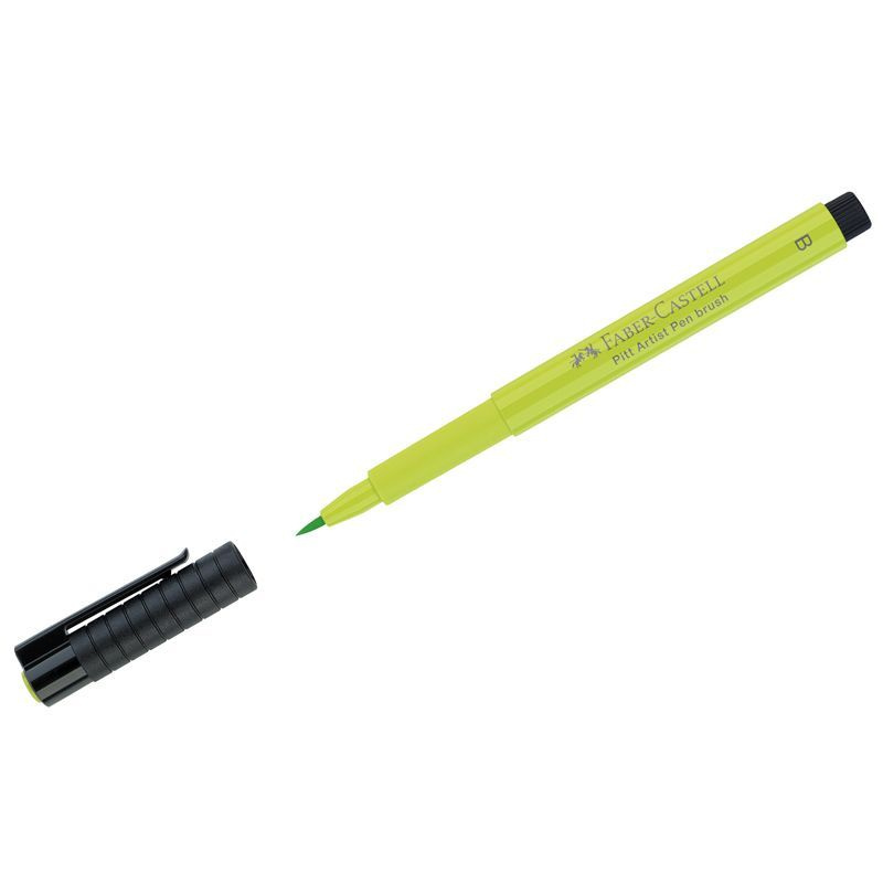 Ручка капиллярная Faber-Castell "Pitt Artist Pen Brush" цвет 171 светло-зеленая, пишущий узел "кисть" #1