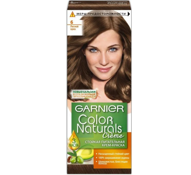 Крем-краска для волос Garnier Color Naturals 6 Лесной орех #1