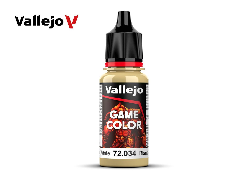 Краска Vallejo 72034 Game Color Bone White (Белая кость) #1