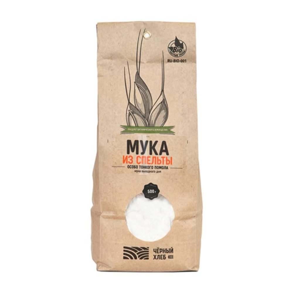 Мука из спельты особо тонкого помола "Черный Хлеб", 500 г - купить с ...