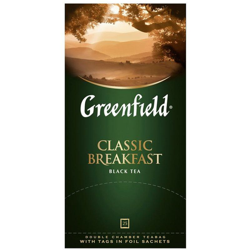 Чай Greenfield Classic Breakfast чёрный в пакетиках, 25х2г #1