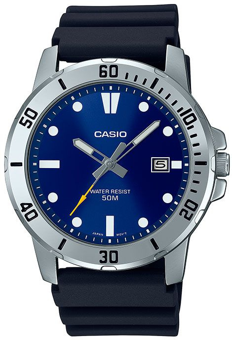 Кварцевые мужские наручные часы Casio Collection MTP-VD01-2E с индикацией текущей даты  #1