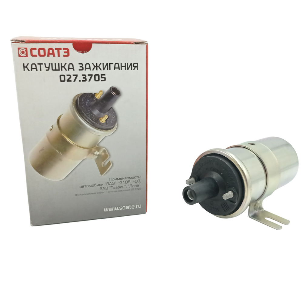 Катушка зажигания СОАТЭ ВАЗ-2107, 2108-2112, 2113-2115, 1111, 21213 ...