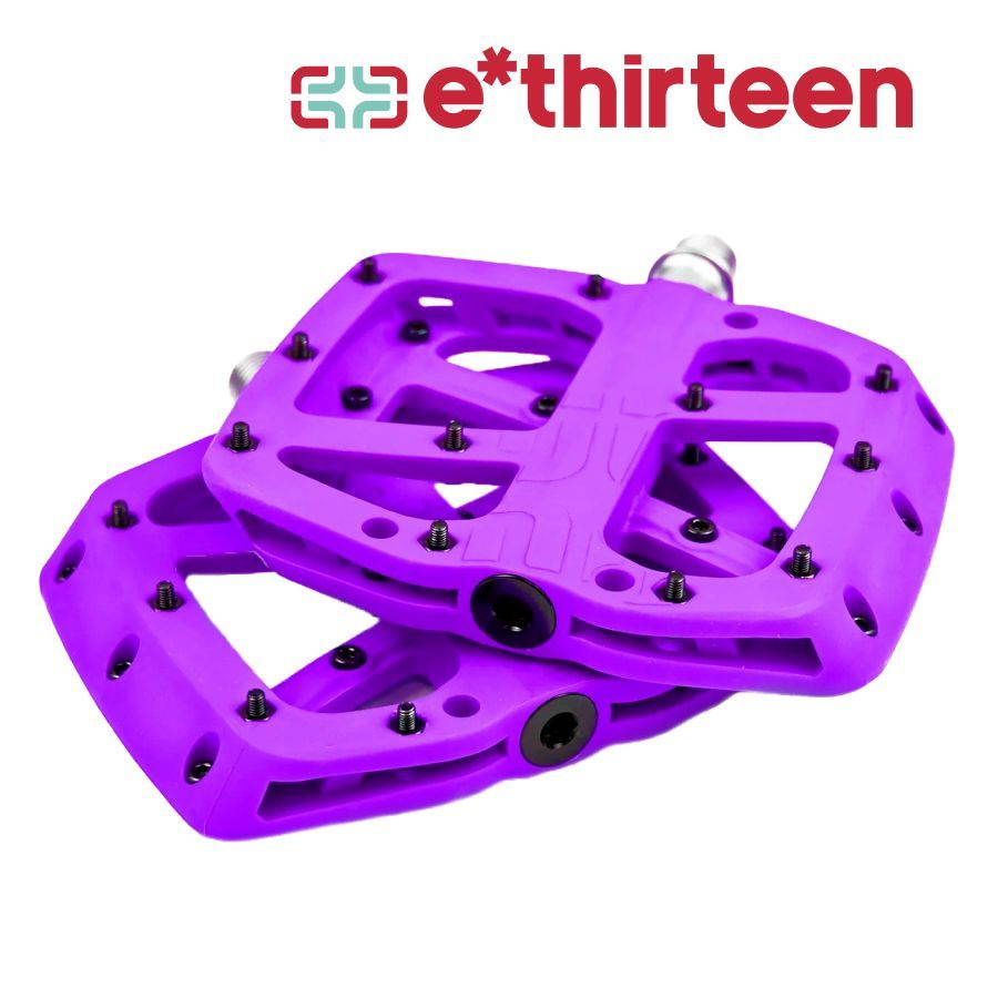 Педали велосипедные E Thirteen Base Flat Pedal Composite Eggplant (фиолетовый)  #1