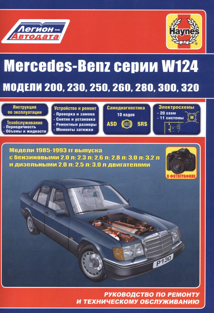 Mercedes-Benz серии W124 модели 200 230 260 280 300 320 1985-1993 гг. вып. (м) #1