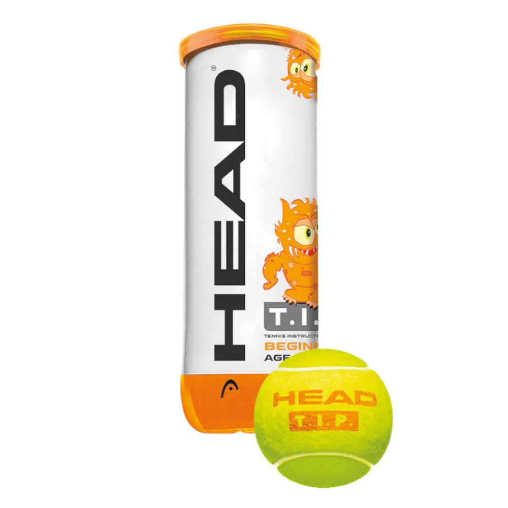 Мяч теннисный HEAD T.I.P. orange 3шт 578123 #1