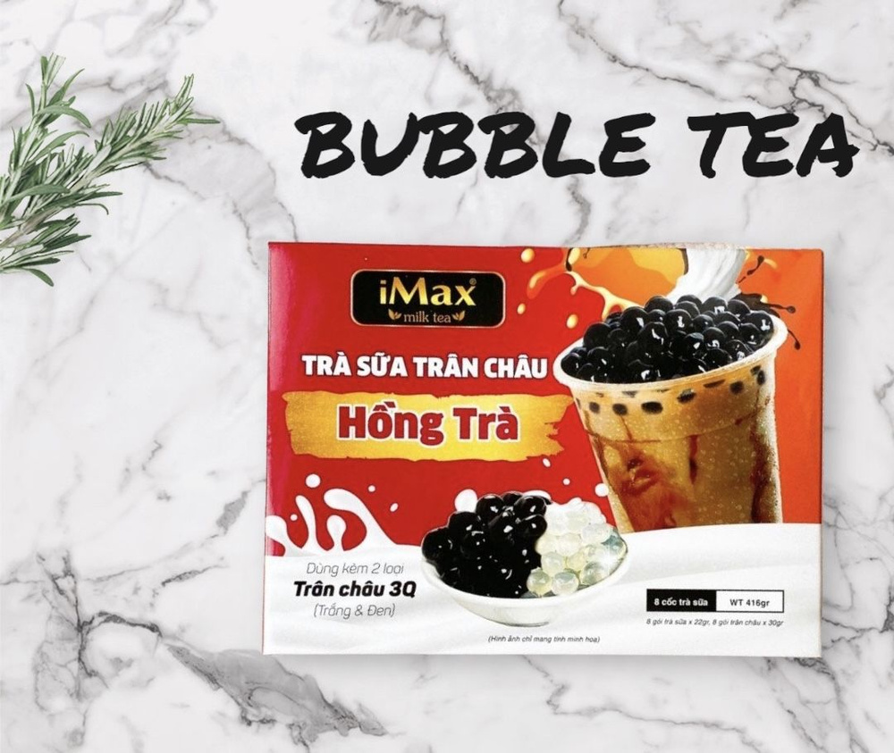 Вьетнамский чай с шариками тапиока iMax Bubble Tea со вкусом Оригинальный, 8 чашек, 416г  #1