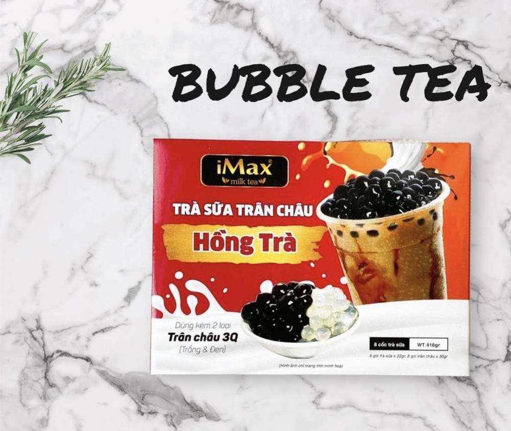 Вьетнамский чай с шариками тапиока iMax Bubble Tea со вкусом Оригинальный,  8 чашек, 416г - купить с доставкой по выгодным ценам в интернет-магазине  OZON (1043208389)