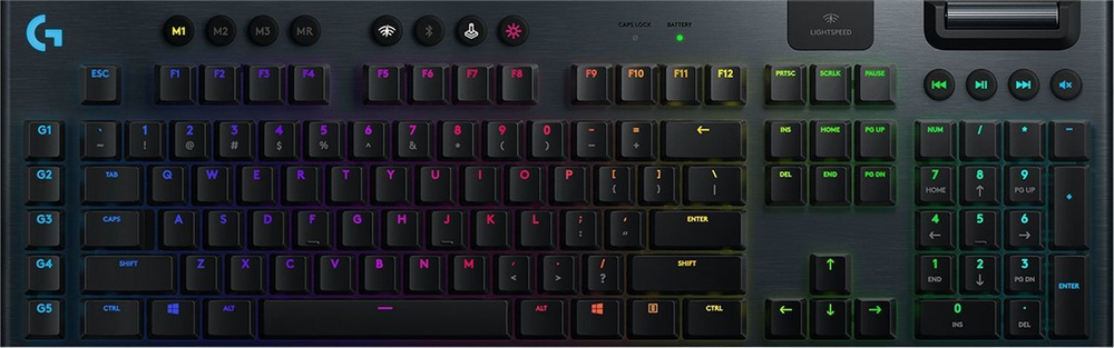 Logitech G Игровая клавиатура беспроводная G915/G913 LIGHTSPEED RGB, с гравировкой, (GL Tactile Brown), #1