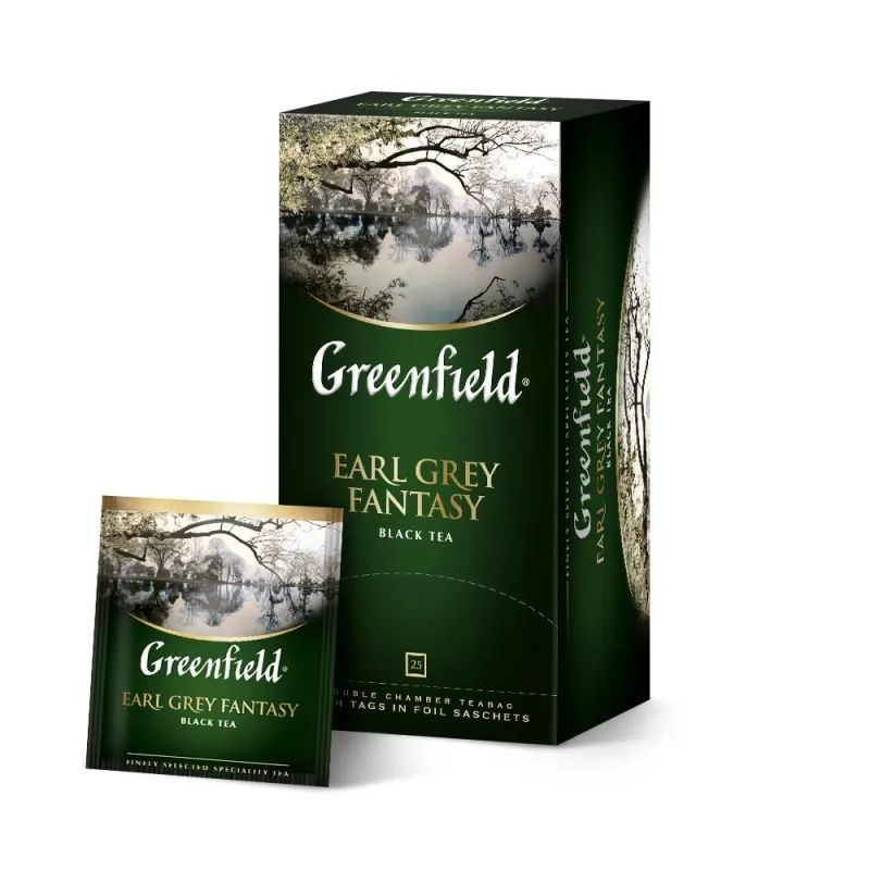 Чай черный 2 шт по 25 пакетиков Greenfield Earl Grey Fantasy #1