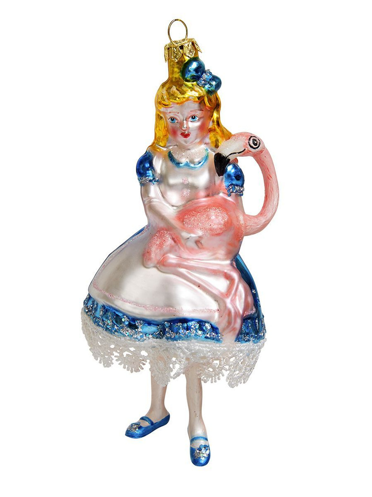 Елочное украшение "Алиса с фламинго" Holiday Classics #1