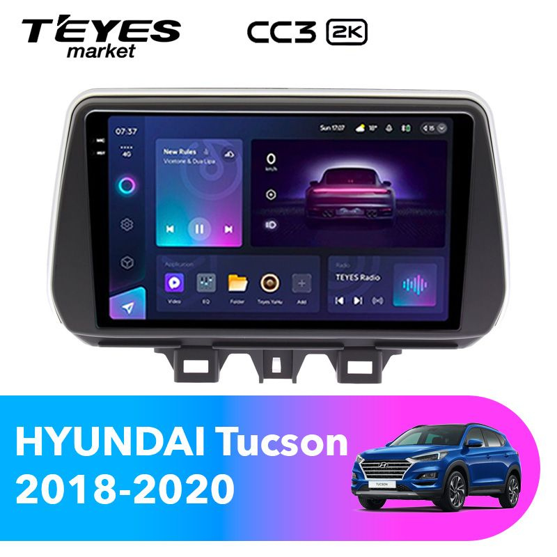 TEYES Магнитола CC3 2K 6 Gb 9.5" для HYUNDAI Tucson 2018-2020 #1