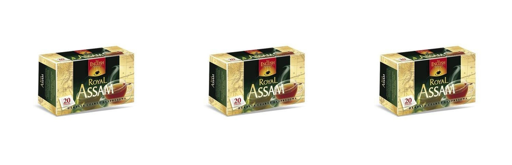 CELMAR Чай Black tea Royal Assam, 20 пак по 1,7 г, 3 уп #1