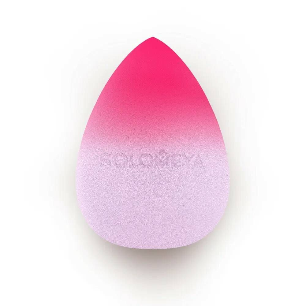 Solomeya Косметический спонж для макияжа, меняющий цвет Purple-pink/ Color Changing blendi  #1