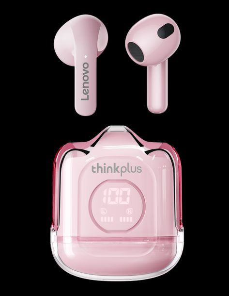 Беспроводные наушники Lenovo XT65 True Wireless Earbuds Розовые #1