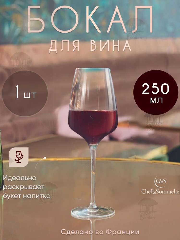 Chef & Sommelier Бокал для белого вина, для красного вина "Sublym", 250 мл, 1 шт  #1